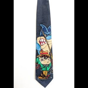 Vtg Looney Tunes Tasmanian Devil Taz Neck Tie